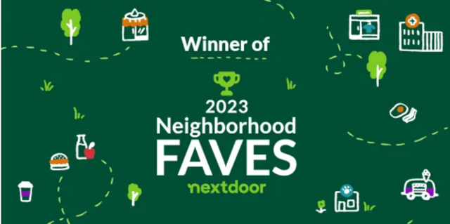 Winner of 2023 Nextdoor Neighborhood Favorites